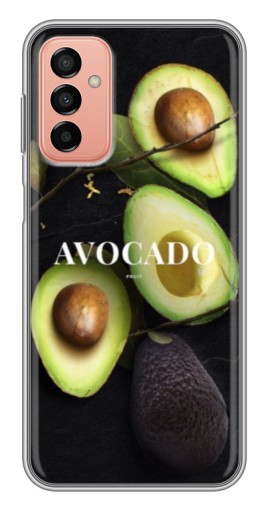 Чехол с печатью "Авокадо на черном" для Samsung Galaxy M23 (5G)