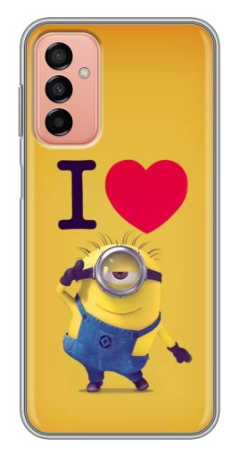 Силиконовый чехол с изображением "I Love Minion" для Samsung Galaxy M23 (5G)