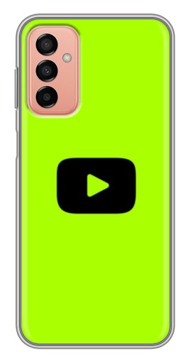 Силиконовый чехол с изображением "Кнопка Ютуба" для Samsung Galaxy M23 (5G)
