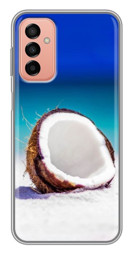 Силиконовый чехол с изображением "Кокос на пляже" для Samsung Galaxy M23 (5G)