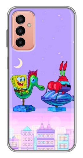 Чехол с картинкой "Крабс и Спанч Боб" для Samsung Galaxy M23 (5G)