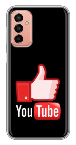 Силиконовый чехол с изображением "Лайк YouTube" для Samsung Galaxy M23 (5G)