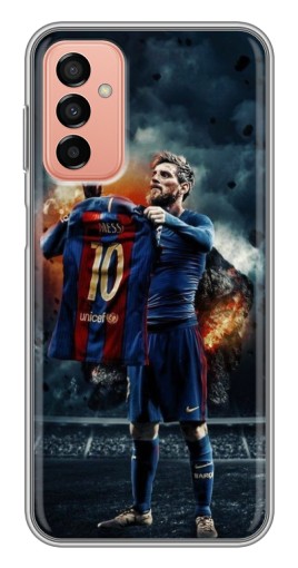 Силиконовый чехол с изображением "Месси с футболкой" для Samsung Galaxy M23 (5G)