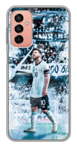 Силиконовый чехол с изображением "Месси в Аргентине" для Samsung Galaxy M23 (5G)