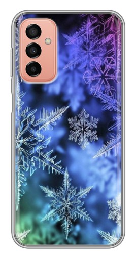 Чехол с картинкой "Разноцветные снежинки" для Samsung Galaxy M23 (5G)