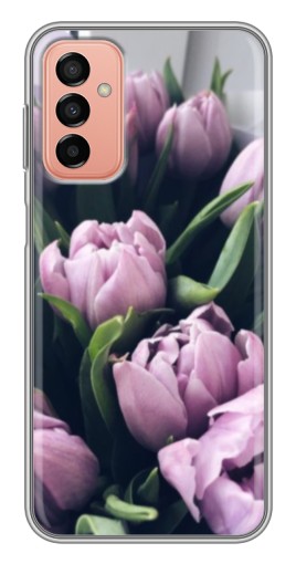 Чехол с печатью "Сиреневые тюльпаны" для Samsung Galaxy M23 (5G)