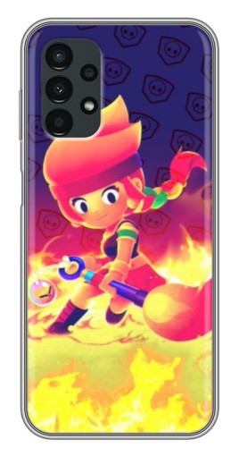 Силиконовый чехол с изображением "Амбер в огне" для Samsung Galaxy A13 (4G)