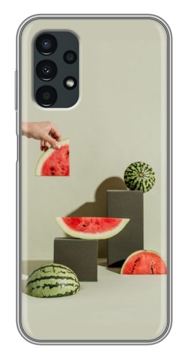Силиконовый чехол с изображением "Арт Арбузы" для Samsung Galaxy A13 (4G)