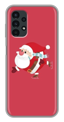 Чехол с картинкой "Дед Мороз на коньках" для Samsung Galaxy A13 (4G)