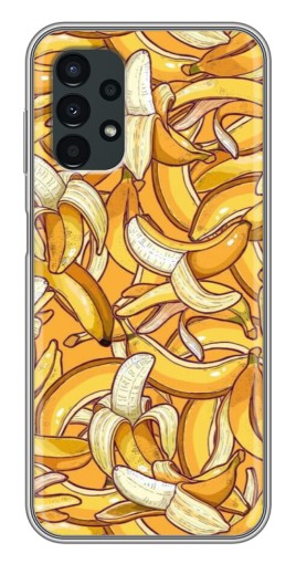 Силиконовый чехол с изображением "Фон бананов" для Samsung Galaxy A13 (4G)