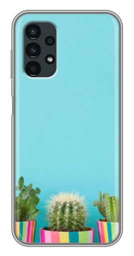 Силиконовый чехол с изображением "Маленькие кактусы" для Samsung Galaxy A13 (4G)