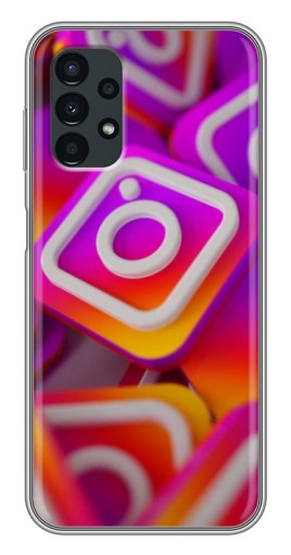 Чехол с печатью "Значки Инстаграм" для Samsung Galaxy A13 (4G)