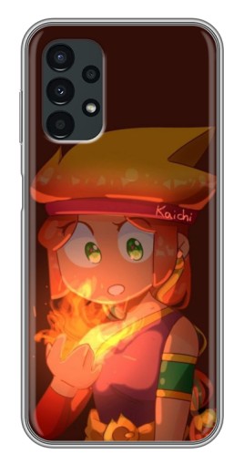 Силиконовый чехол с изображением "Amber с огнем" для Samsung Galaxy A13 (5G)