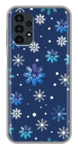 Чехол с печатью "Фон с снежинками" для Samsung Galaxy A13 (5G)