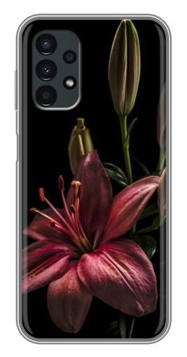 Силиконовый чехол с изображением "Красная лилия " для Samsung Galaxy A13 (5G)