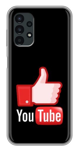 Силиконовый чехол с изображением "Лайк YouTube" для Samsung Galaxy A13 (5G)