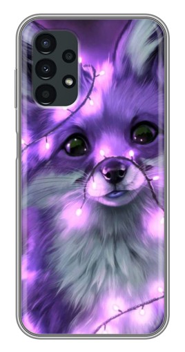 Чехол с печатью "Лисенок фиолетовый" для Samsung Galaxy A13 (5G)