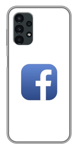 Силиконовый чехол с изображением "Лого Фейсбук" для Samsung Galaxy A13 (5G)