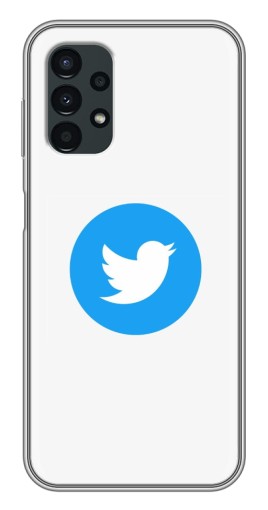 Силиконовый чехол с изображением "Лого Твиттера" для Samsung Galaxy A13 (5G)