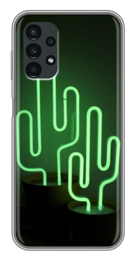 Силиконовый чехол с изображением "Неоновый кактус" для Samsung Galaxy A13 (5G)