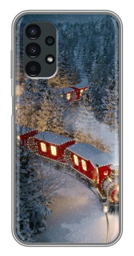 Силиконовый чехол с изображением "Новогодний поезд" для Samsung Galaxy A13 (5G)
