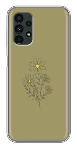 Силиконовый чехол с изображением "Рисунок ромашка" для Samsung Galaxy A13 (5G)
