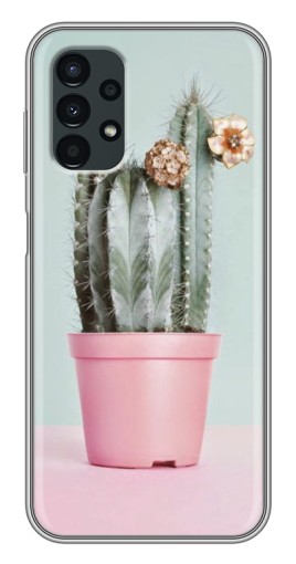 Чехол с картинкой "Цветущий кактус" для Samsung Galaxy A13 (5G)
