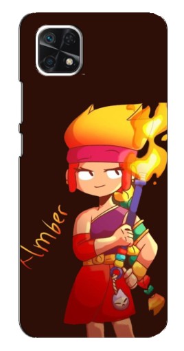 Чехол с печатью "Amber с факелом" для Samsung Galaxy A22 5G