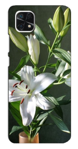 Чехол с печатью "Белые лилии" для Samsung Galaxy A22 5G