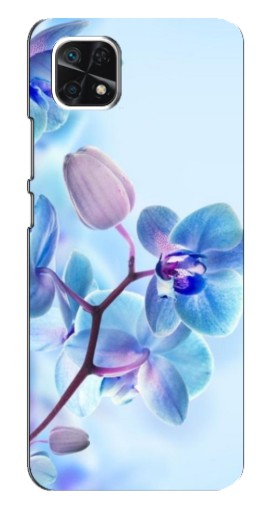 Силиконовый чехол с изображением "Голубые орхидеи" для Samsung Galaxy A22 5G