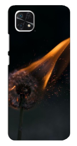 Чехол с печатью "Горящий одуванчик" для Samsung Galaxy A22 5G