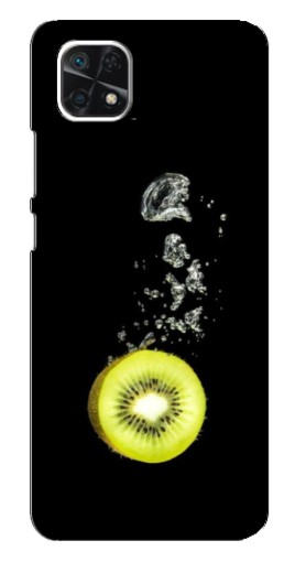 Чехол с картинкой "Киви на черном" для Samsung Galaxy A22 5G