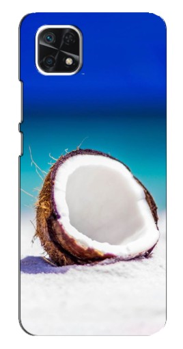 Силиконовый чехол с изображением "Кокос на пляже" для Samsung Galaxy A22 5G