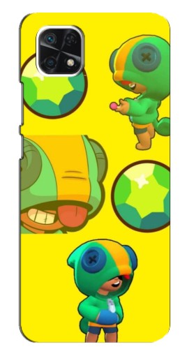 Чехол с картинкой "Кристалл и Леон" для Samsung Galaxy A22 5G