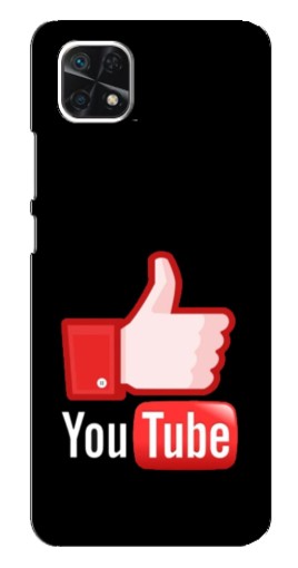 Силиконовый чехол с изображением "Лайк YouTube" для Samsung Galaxy A22 5G