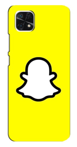 Чехол с картинкой "Лого Snapchat" для Samsung Galaxy A22 5G