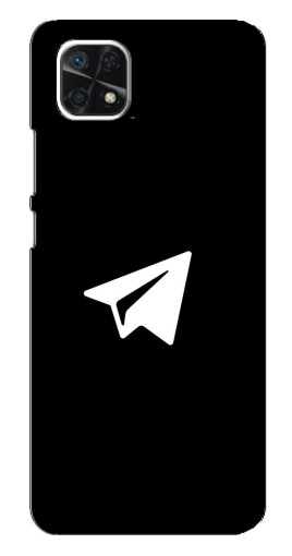 Чехол с картинкой "Лого Телеграм" для Samsung Galaxy A22 5G