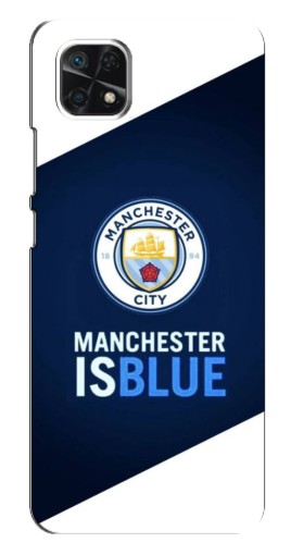 Чехол с картинкой "Manchester is Blue" для Samsung Galaxy A22 5G