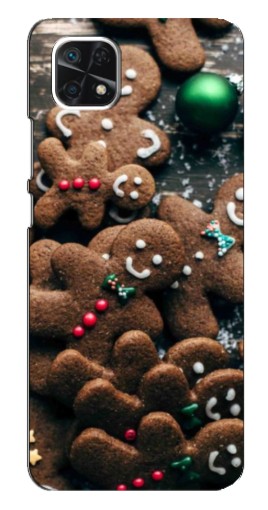 Чехол с картинкой "Новогодние человечки" для Samsung Galaxy A22 5G