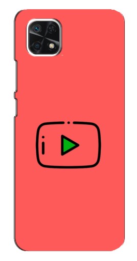 Чехол с картинкой "Рисованная кнопка" для Samsung Galaxy A22 5G