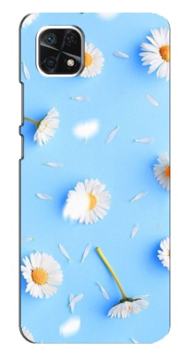 Силиконовый чехол с изображением "Ромашковый фон" для Samsung Galaxy A22 5G