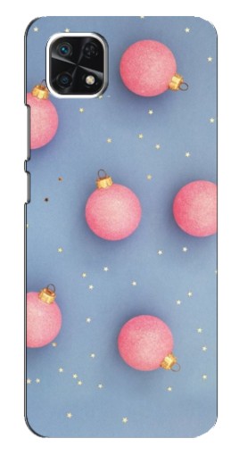 Чехол с картинкой "Розовые шары" для Samsung Galaxy A22 5G
