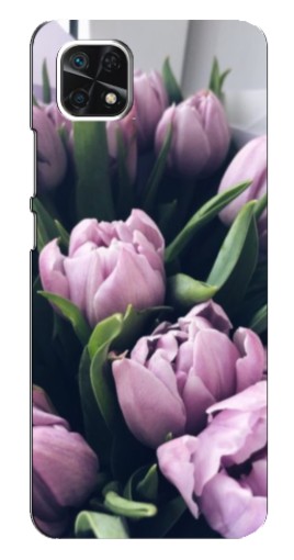 Чехол с печатью "Сиреневые тюльпаны" для Samsung Galaxy A22 5G