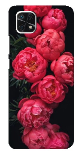 Чехол с печатью "Яркие пионы" для Samsung Galaxy A22 5G