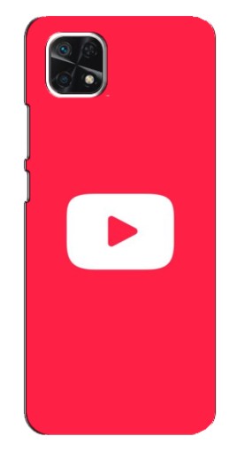 Силиконовый чехол с изображением "YouTube Кнопка" для Samsung Galaxy A22 5G