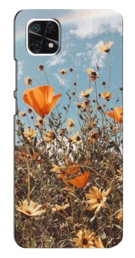 Чехол с картинкой "Желтые цветы" для Samsung Galaxy A22 5G