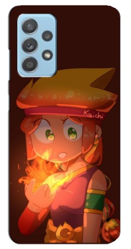 Чехол с картинкой "Amber с огнем" для Samsung Galaxy A23