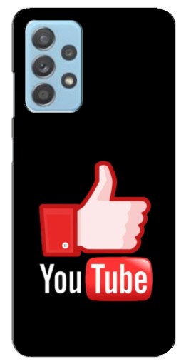 Силиконовый чехол с изображением "Лайк YouTube" для Samsung Galaxy A23
