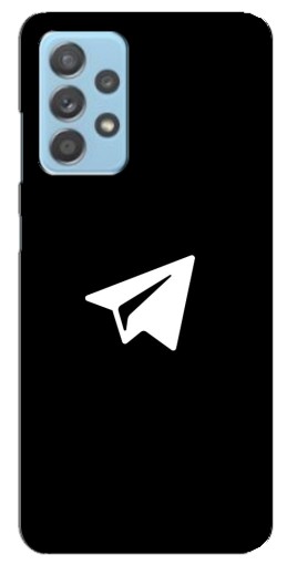 Чехол с картинкой "Лого Телеграм" для Samsung Galaxy A23