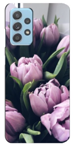 Чехол с картинкой "Сиреневые тюльпаны" для Samsung Galaxy A23